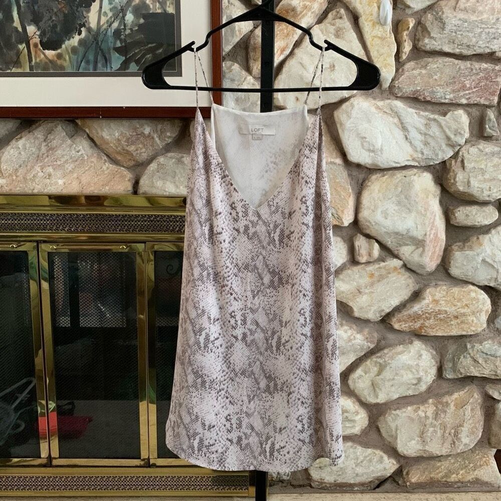 Snake print Loft top